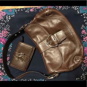 Coach shoulder bag and wallet